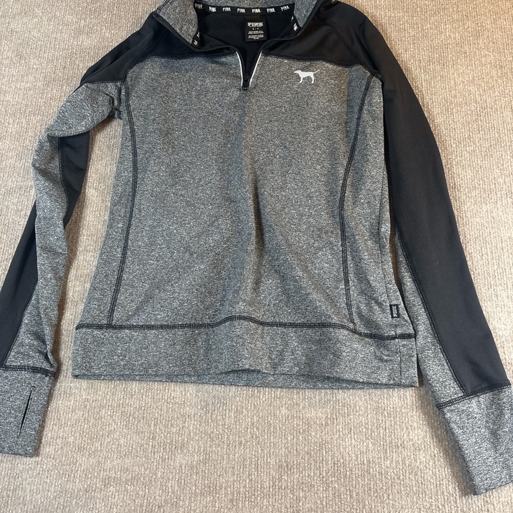 Victoria's Secret Pink and Gray Pullover 1162